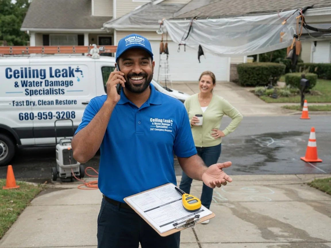Ceiling Leak Cleanup Mill Creek, WA FAQs